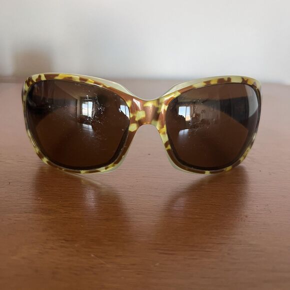 Oakley Script Sunglasses Womens Green Tortoise Brown Lens Designer Fashion Eye - Picture 1 of 8